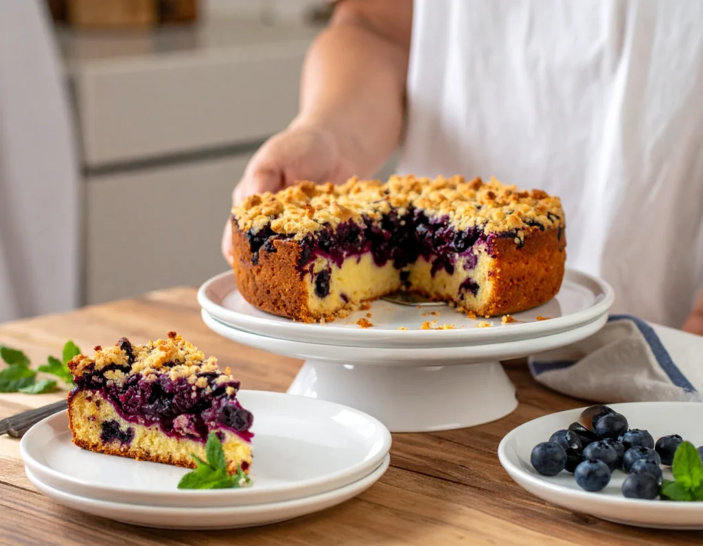 blueberry crumb cake